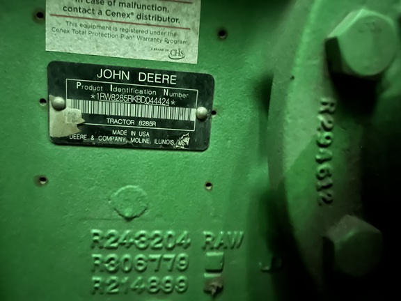 2011 John Deere 8285R Tractor