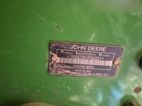 2016 John Deere 9570R Tractor 4WD