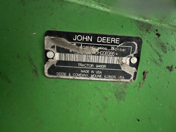 2013 John Deere 9460R Tractor 4WD