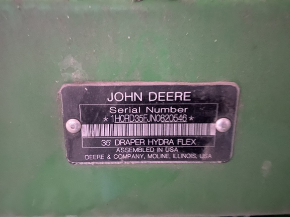 2022 John Deere RD35F Header Combine