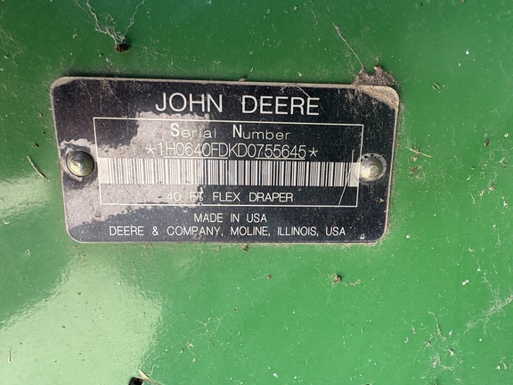 2013 John Deere 640FD Header Combine