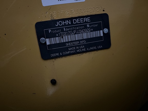 2019 John Deere 317G Compact Track Loader