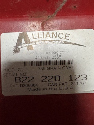 2005 Parker 739 Grain Cart