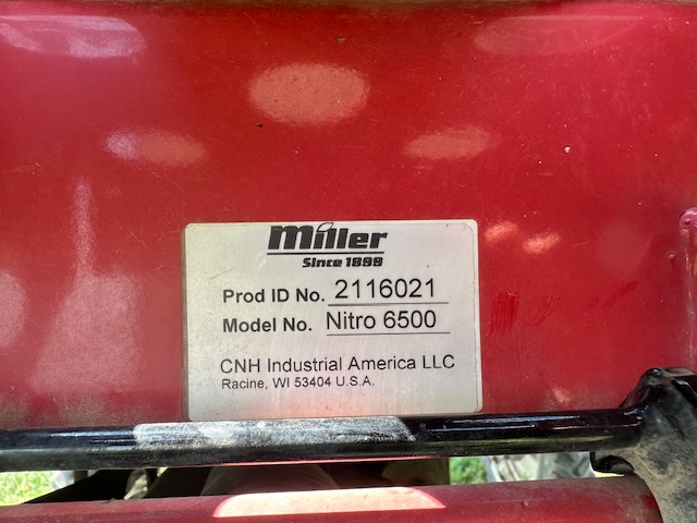 2016 Miller Nitro 6500 Sprayer/High Clearance