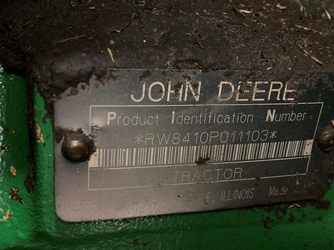 2001 John Deere 8410 Tractor