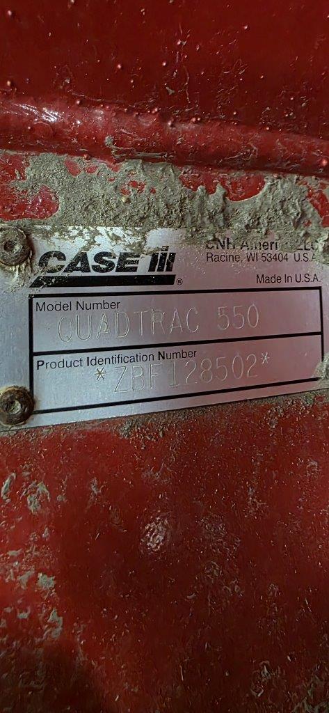 2012 Case IH Steiger 550 Quadtrac Tractor