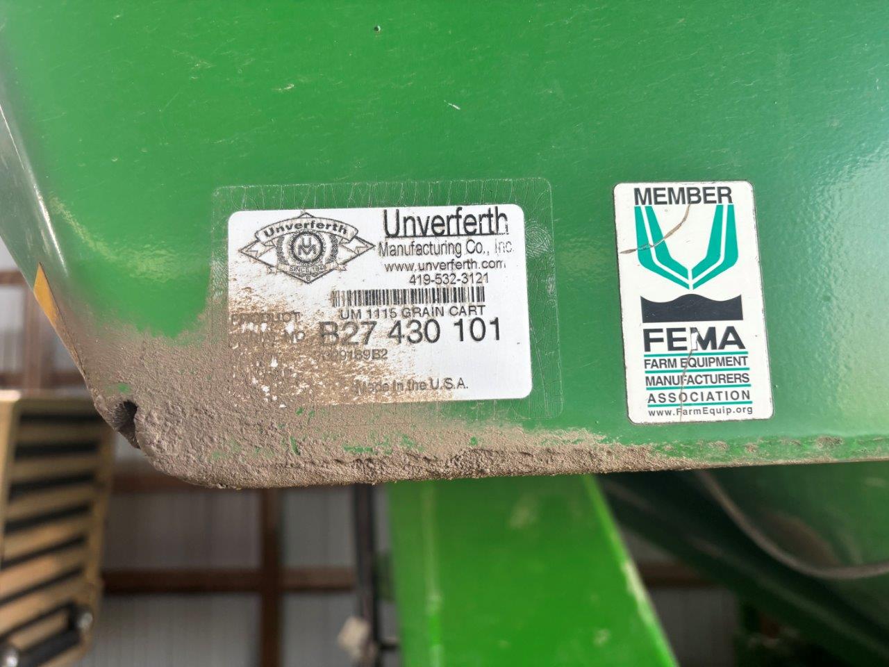 2010 Unverferth 1115 Grain Cart