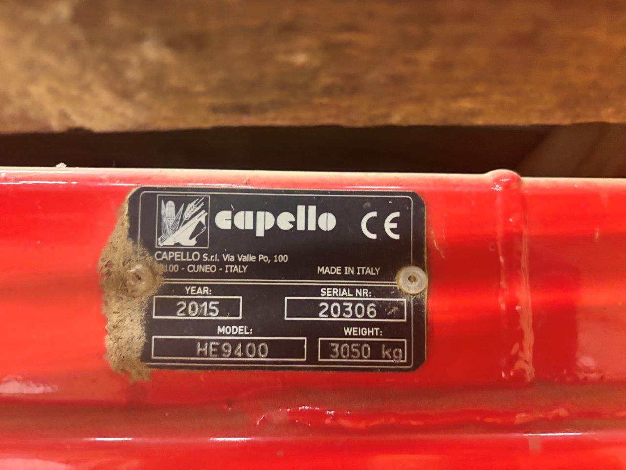 2015 Capello HE9400 Header Sunflower
