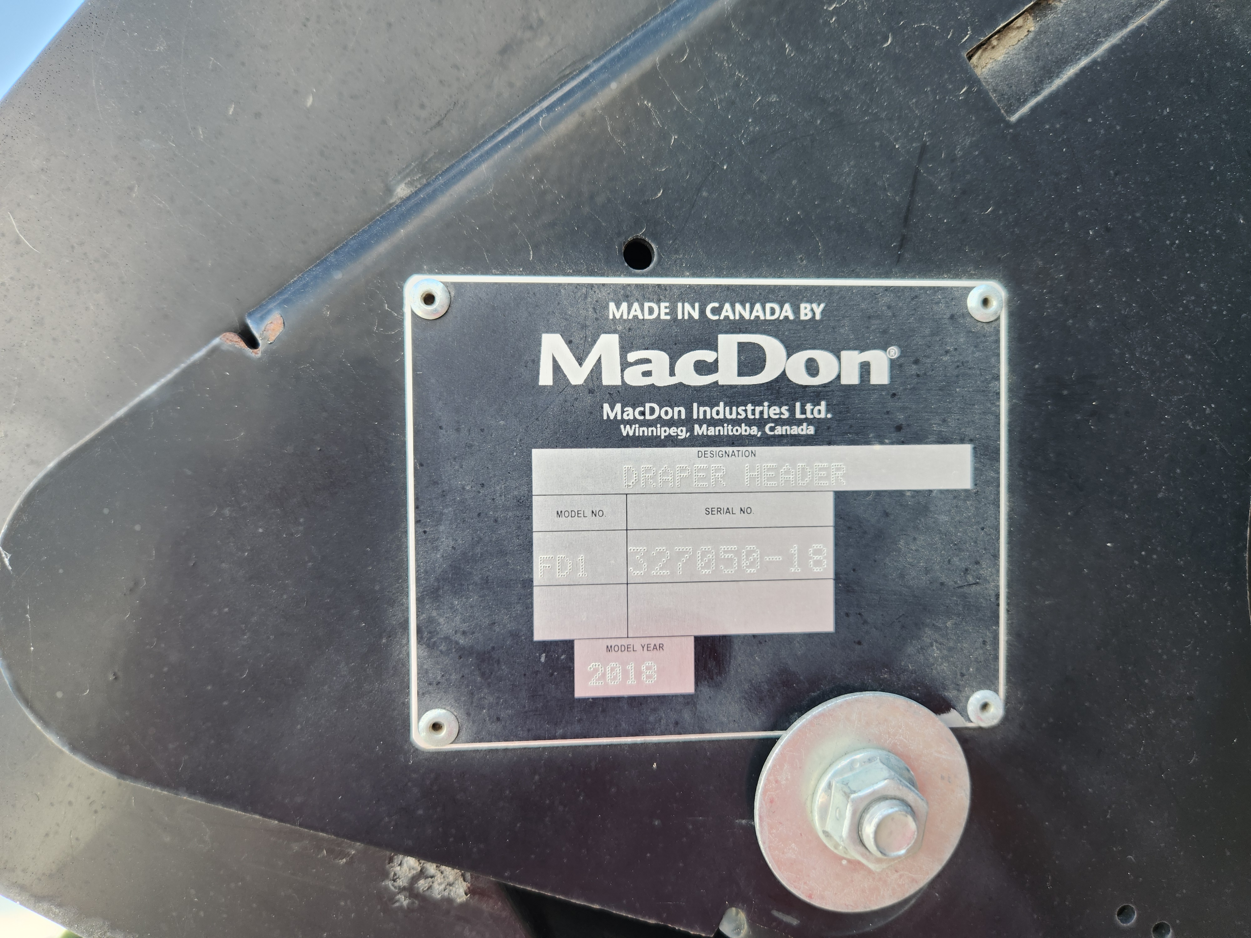 2018 MacDon FD140 Header Draper