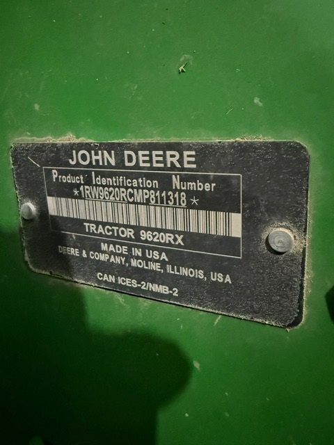 2021 John Deere 9620RX Tractor