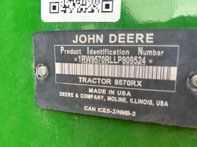 2020 John Deere 9570RX Tractor