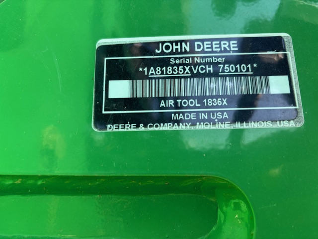 2012 John Deere 1835 Air Drill