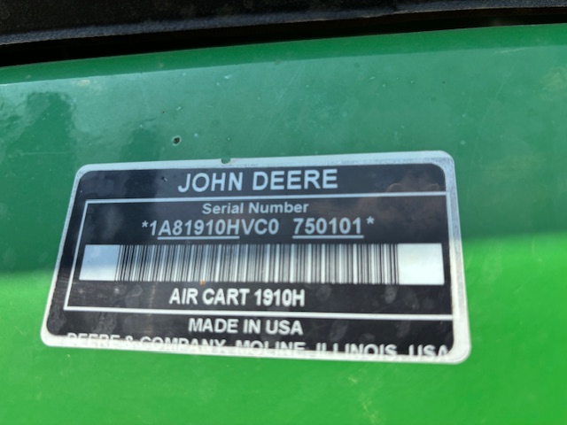 2012 John Deere 1835 Air Drill