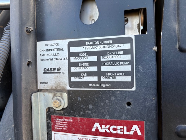 2022 Case IH Maxxum 150 MC T4B Tractor