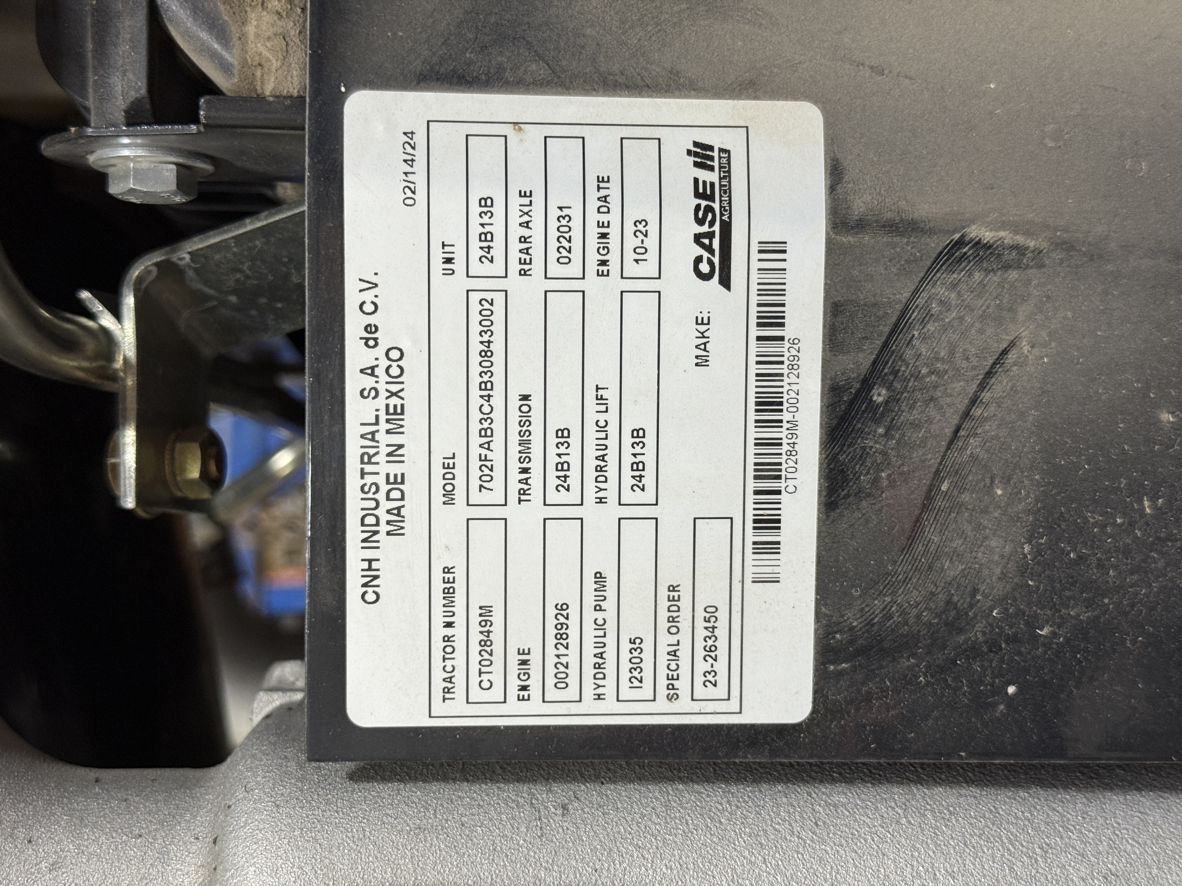 2024 Case IH FARM130A Tractor