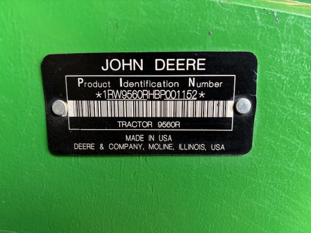 2012 John Deere 9560R Tractor