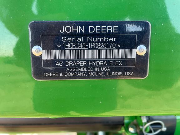 2023 John Deere RD45F Header Combine