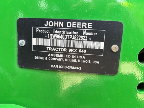 2023 John Deere 9RX 640 Tractor Rubber Track