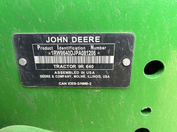 2023 John Deere 9R 640 Tractor 4WD