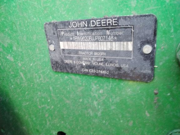 2019 John Deere 9620RX Tractor Rubber Track