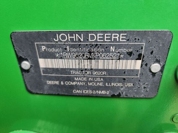2019 John Deere 9620R Tractor 4WD