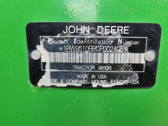 2012 John Deere 9510R Tractor 4WD
