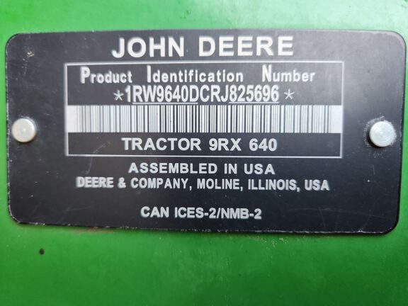 2024 John Deere 9RX 640 Tractor Rubber Track