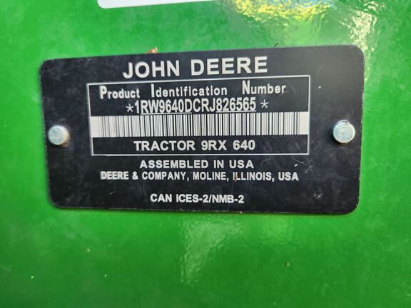 2024 John Deere 9RX 640 Tractor Rubber Track