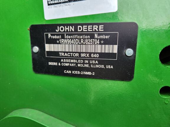 2024 John Deere 9RX 640 Tractor Rubber Track