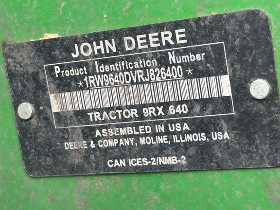 2024 John Deere 9RX 640 Tractor Rubber Track