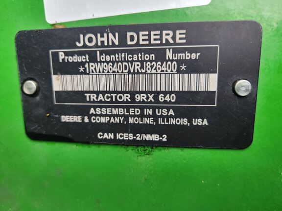 2024 John Deere 9RX 640 Tractor Rubber Track
