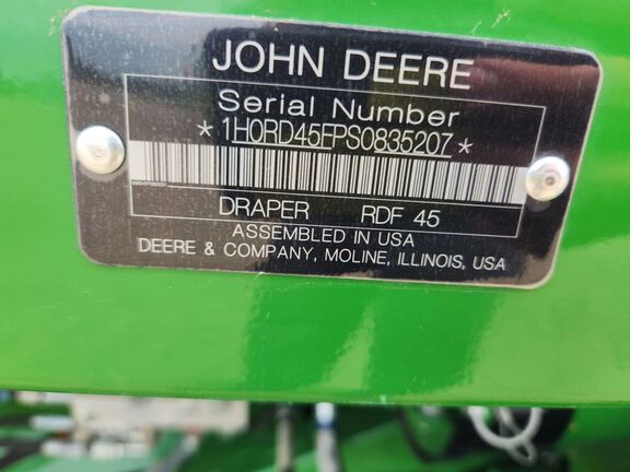 2025 John Deere RD45F Header Combine