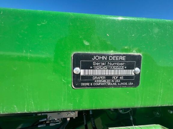 2025 John Deere RD45F Header Combine