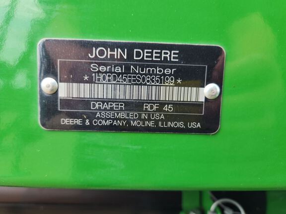 2025 John Deere RD45F Header Combine