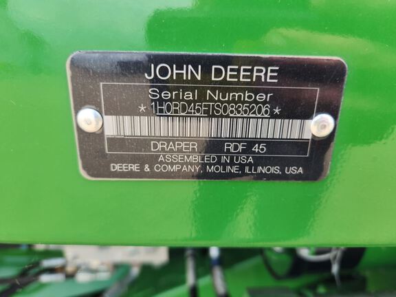 2025 John Deere RD45F Header Combine