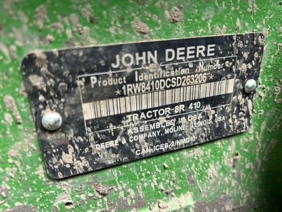 2025 John Deere 8R 410 Tractor