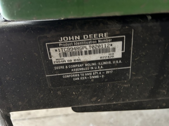 2020 John Deere Z994R Mower/Zero Turn