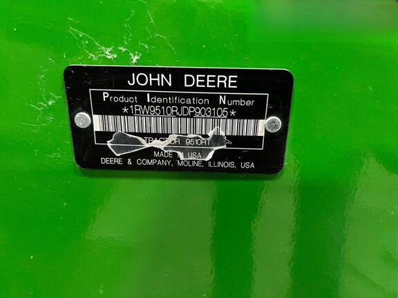 2013 John Deere 9510RT Tractor Rubber Track