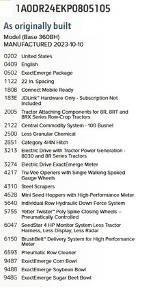 2024 John Deere DR24 Planter