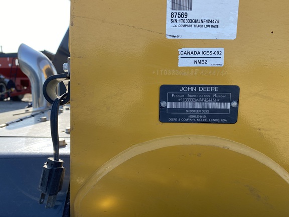 2022 John Deere 333G Compact Track Loader