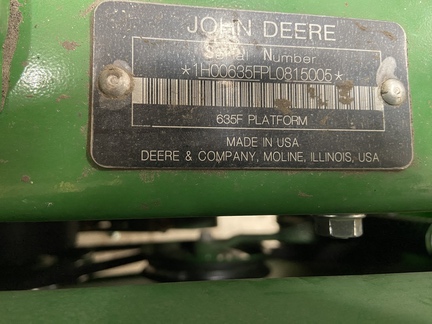 2021 John Deere 635F Header Combine