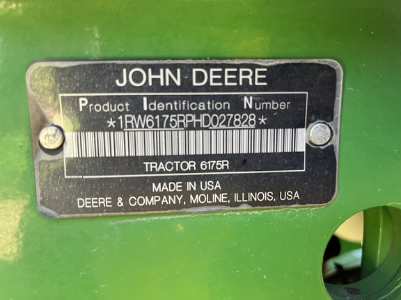 2017 John Deere 6175R Tractor