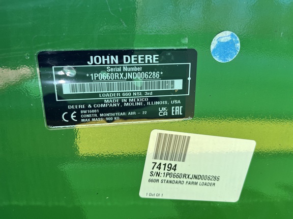 2017 John Deere 6175R Tractor