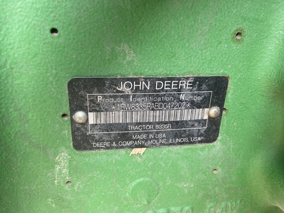 2011 John Deere 8335R Tractor