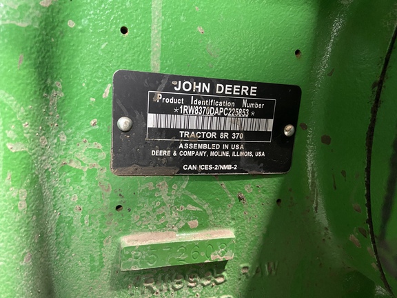 2023 John Deere 8R 370 Tractor