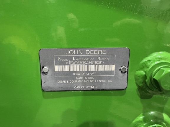 2019 John Deere 9570RT Tractor Rubber Track