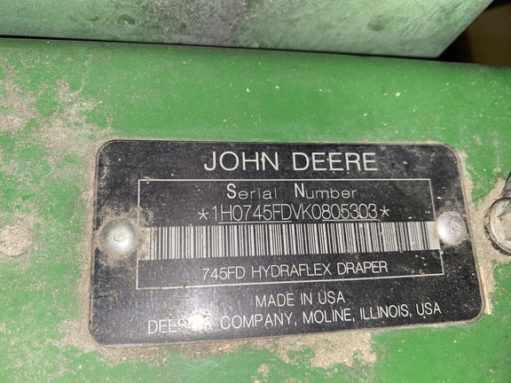 2019 John Deere 745FD Header Combine