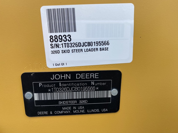 2011 John Deere 326D Skid Steer Loader