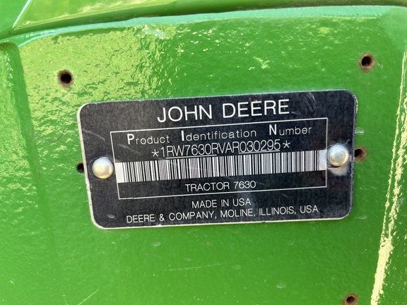 2010 John Deere 7630 Tractor