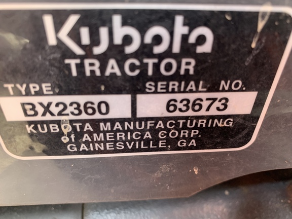 2012 Kubota BX2360 Tractor Compact